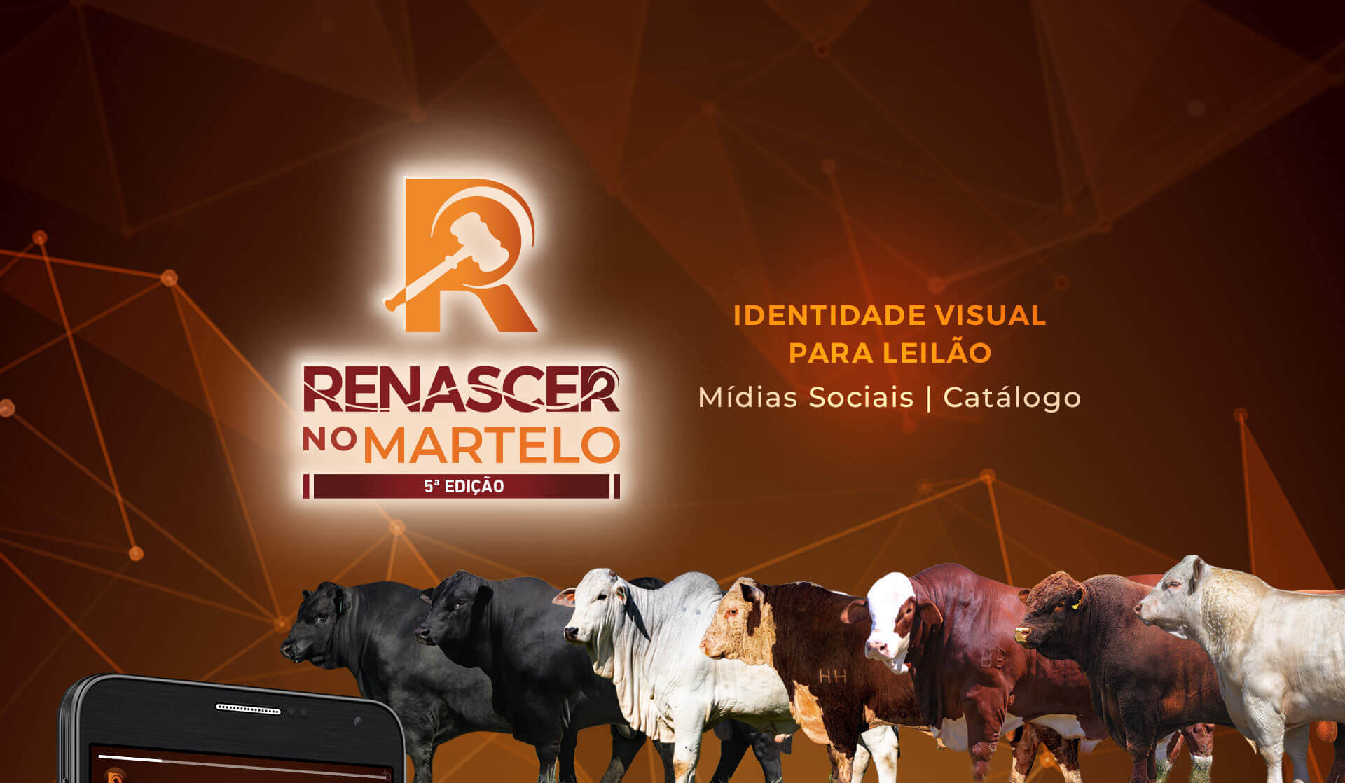 marketing digital Renascer no martelo leilão gado lance rural bedez