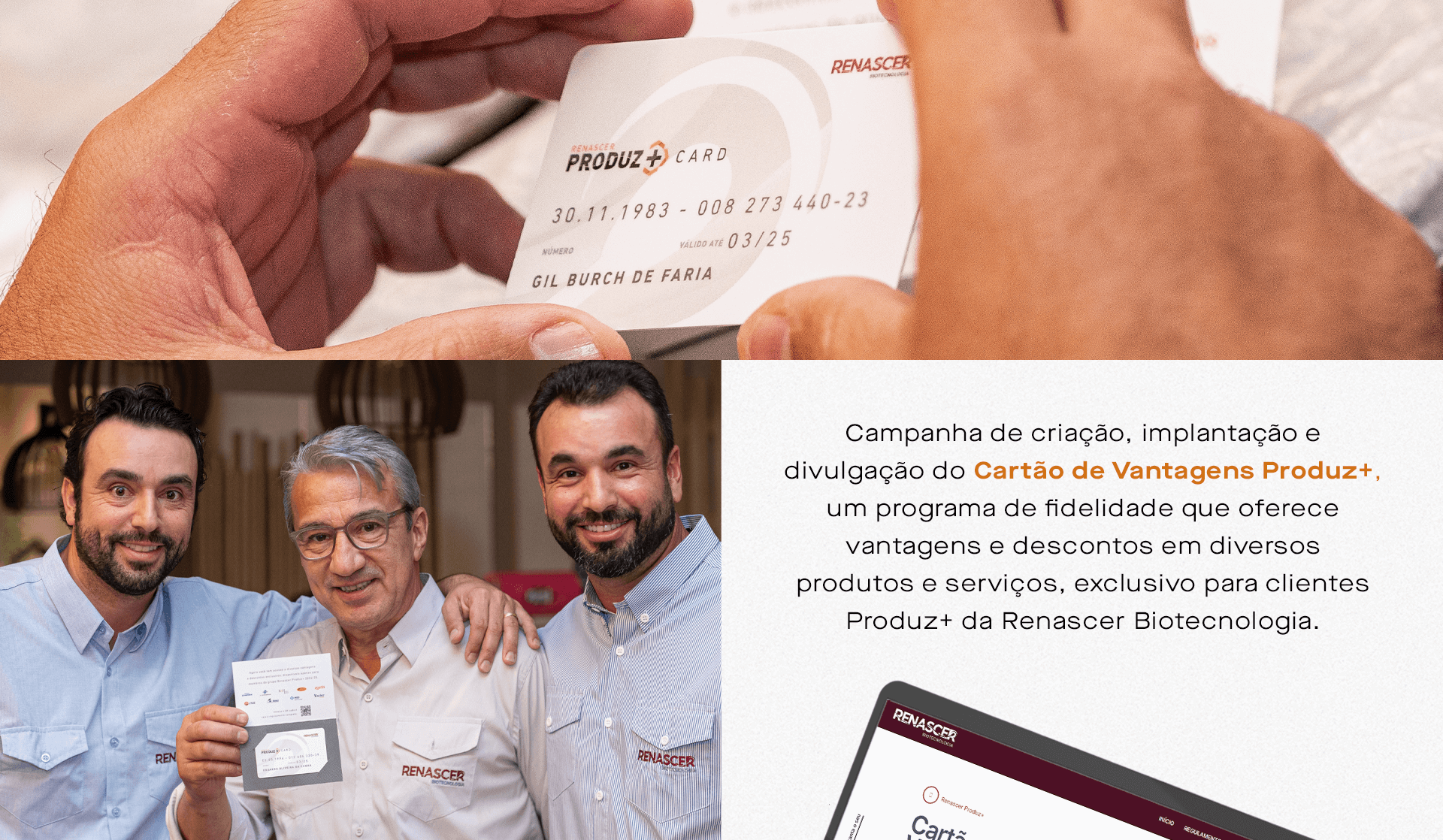 Detalhes do Cartão Produz+, incluindo design, apresentação e benefícios exclusivos para médicos veterinários.