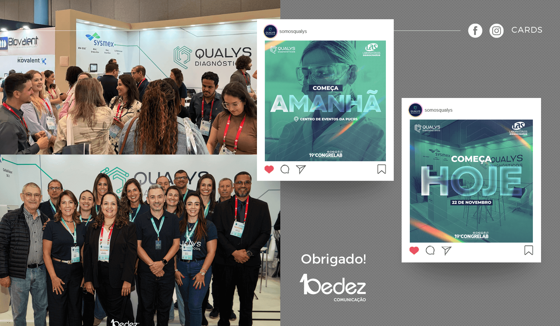 Bedez Comunicação Qualys Diagnósticos Congrelab 2024 cobertura do evento