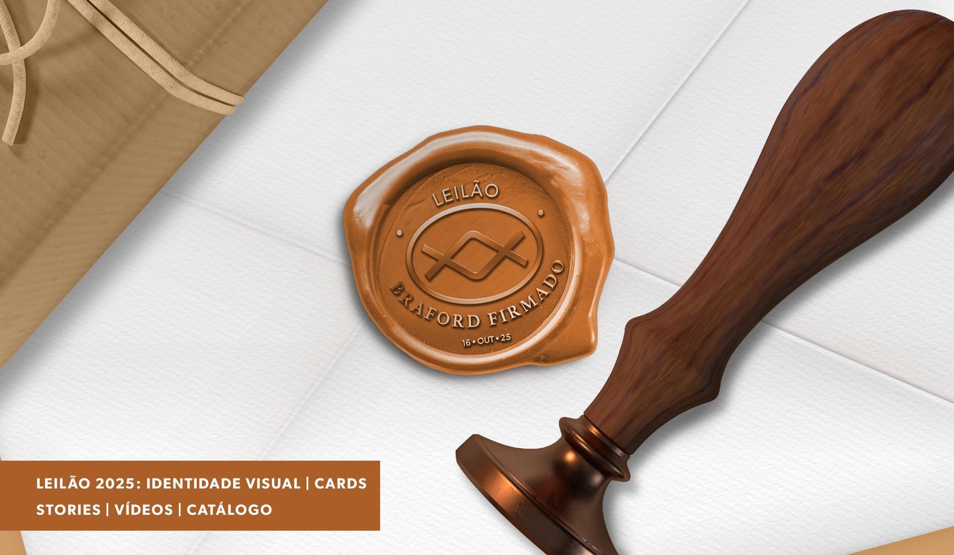 selo de marca desenvolvido para leilão Braford